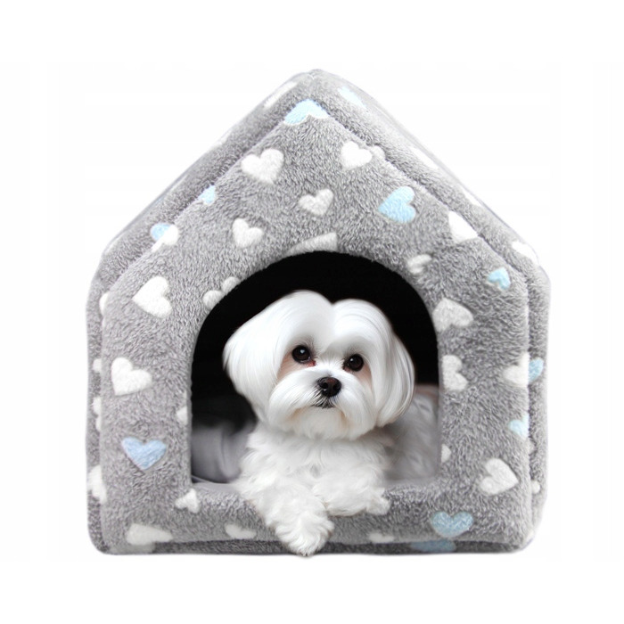 Будиночок-ліжечко для маленьких собак: затишна будка та м'яке місце для відпочинку