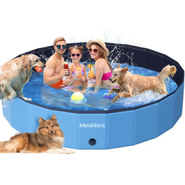 Басейн для собак Meowant складний, великий, 220x40 см, PVC, дитячий, портативний, антиковзний, для миття собак