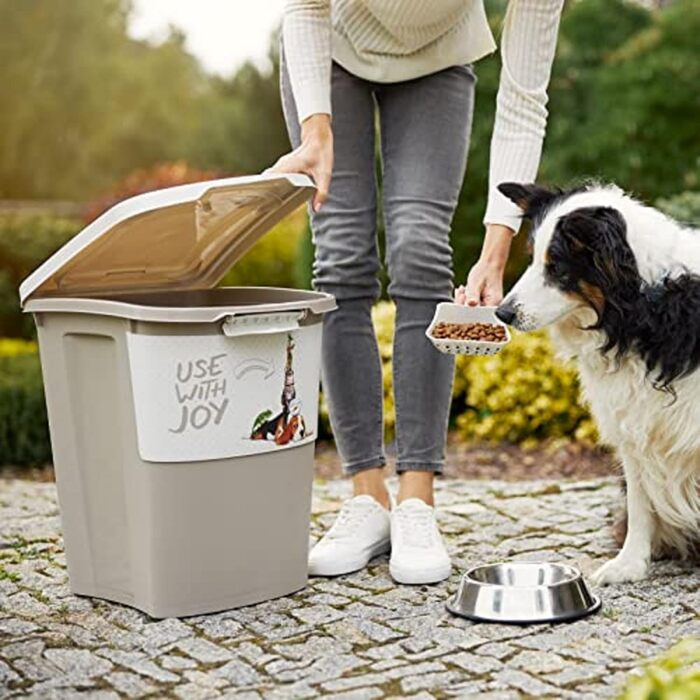 Контейнер для корму Rotho Archie 38л з кришкою, харчовий пластик, BPA-free, різнокольоровий