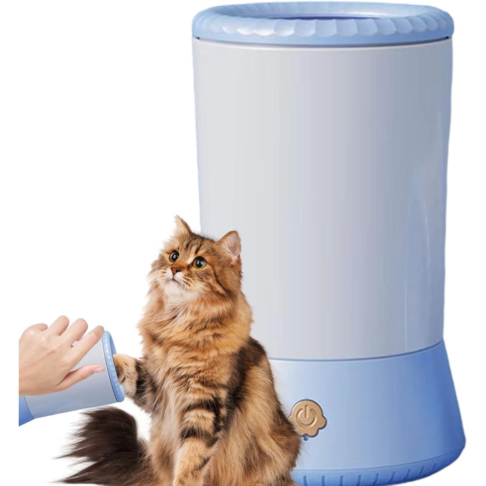 Автоматичний очищувач лап для тварин Blue – для собак та котів, видаляє бруд та сміття, догляд за кігтями
