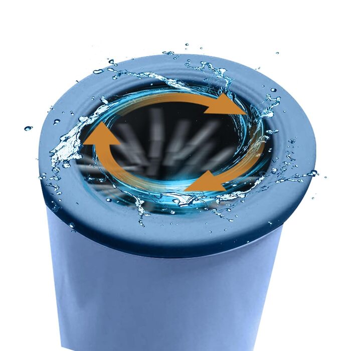 Pawclean Pro: Автоматичний очищувач лап для собак та котів – 360° силіконова щітка, USB, білий/блакитний