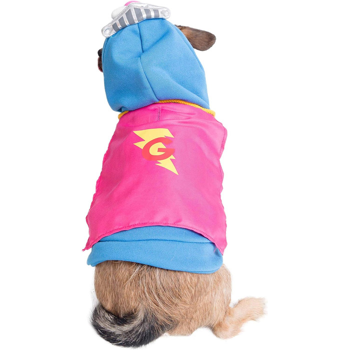 Костюм для собак Super Grover від Pet Krewe – ідеальний для маленьких, середніх, великих та екстра-великих собак. Підходить для Хелловіну, вечірок, фотосесій та як подарунок для собаколюбів