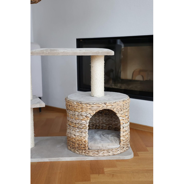 Дряпка для котів Kerbl 81592 Banana Leaf Jade, 70x38x102 см, бежева