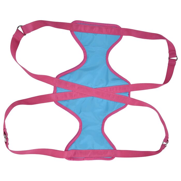 Крісло-гамак для грумінгу домашніх тварин Baxnore Premium, асистент по догляду за собаками, для стрижки кігтів, чищення зубів, догляду за вухами, дихаючий поліестер з фіксуючими ременями (M 35 x 27 x 20 см)