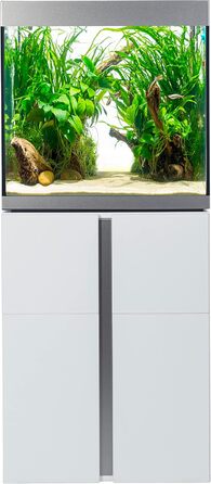 Набір акваріум Fluval Siena 160, 166 л з білою тумбою