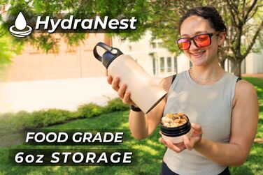 Термобутилка Sincere Gear HydraNest з ізоляцією та прихованим відділенням 170 мл для перекусів і дрібниць