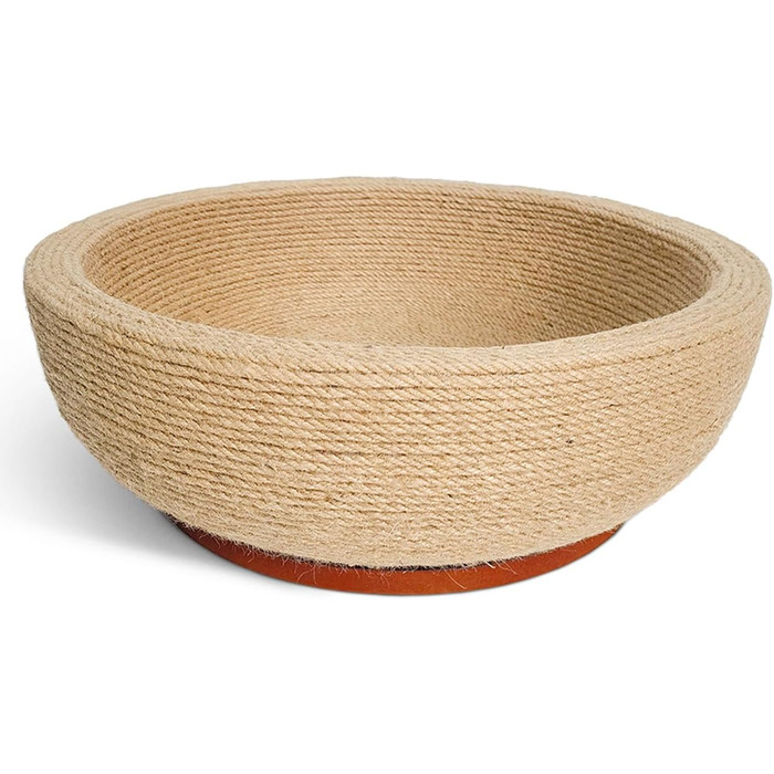 Котяча дряпальня з миски CanadianCat - лежанка з сизалю, 45x45x16 см