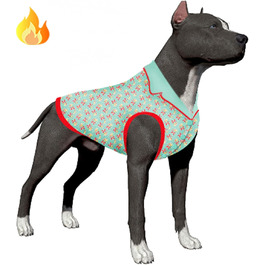 Теплий светр для лабрадора LovinPet 2XL, вінтажний принт, гіпоалергенний одяг для великих собак