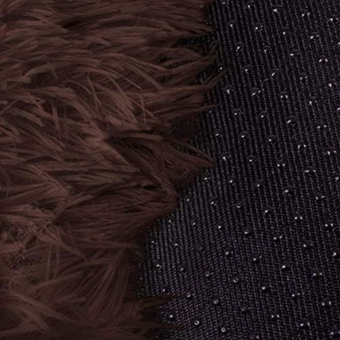 Кругле ліжко для собак Springos з антиковзною основою, 80 см, коричневе