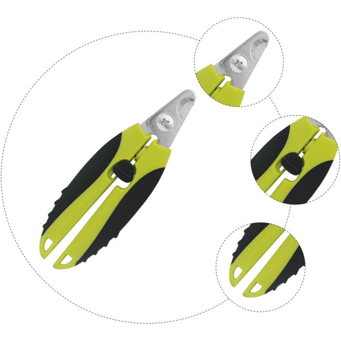 Професійний кусачки для обрізання кігтів собак та котів: безпечний, ергономічний, з нержавіючої сталі (2 шт.)