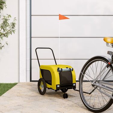 Причіп для велосипеда для собак жовто-чорного кольору, Oxford-Gewebe та залізо, LH51049