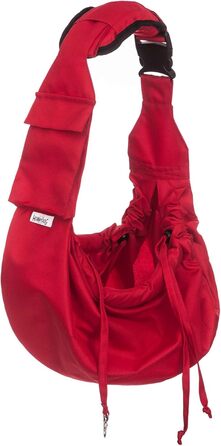 Трагеля для собак та котів PillowPrim - переноска для тварин на плечі, червона