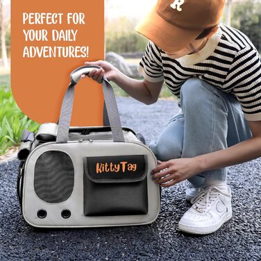 Трансформер для тварин, цуценят, маленьких собак, переноска для котів, водонепроникна, преміум-шкіра PU, переноска для відпочинку, подорожей, прогулянок, хатнього ув'язнення, покупок (Чорний)