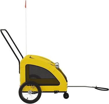 Причіп для велосипеда жовтого кольору Oxford, матеріал: оксфордська тканина та метал, для собак та котів, LH8939