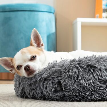 Крісло-лежанка для тварин InnovaGoods® Anti-Stress Bepess (40 см), сіре, Medium