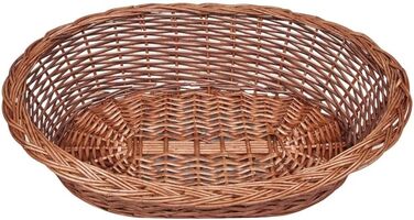 Елегантний корзинка для собак з лози, 69 см - Натуральний лежак для собак усіх розмірів, довговічний та дихаючий - Ідеально підходить для квартири, будинку та саду