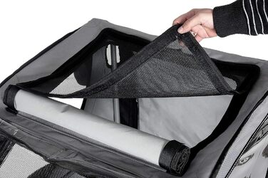 Підстилка для собак Karlie Doggy Liner Paris De Luxe Teflon®, сіро-чорна, розмір L (148x90x88 см)