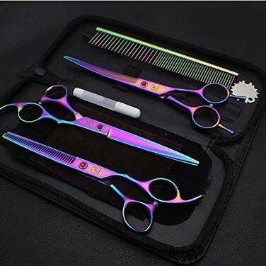 Набір професійних ножиць для грумінгу тварин: 3 шт. з нержавіючої сталі (7,0 дюймів)