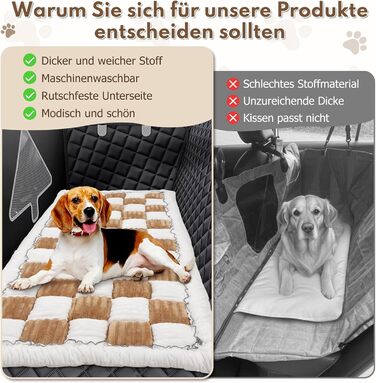 Килимок для собак у машину: водонепроникний, антиковзаючий, універсальний. Підходить для автомобіля, дивану та відпочинку на природі (світло-коричневий)