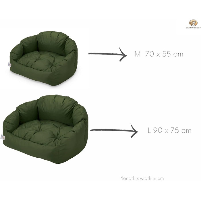 Матрац для собак BARRY & LUCY 3 в 1: вологостійкий, стьобаний, м'який, з еластичною начинкою. Розмір L, темно-червоний колір.