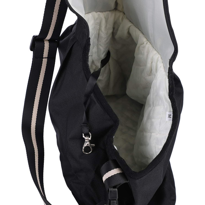 Сумка-переноска для собак і котів Oxford, чорна, регульована, до 5 кг, для подорожей та прогулянок