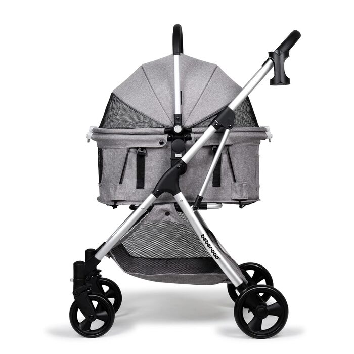 Візок для собак та котів з функцією складання, 73 x 55 x 100 см, 15 кг (Сірий)