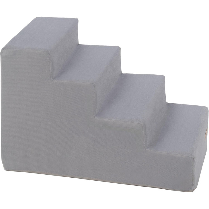 Сходи для собак Velinda з 4 сходинками, також підходить для котів. Допомога у підйомі для домашніх тварин. Матеріал: пінопласт, колір: сірий