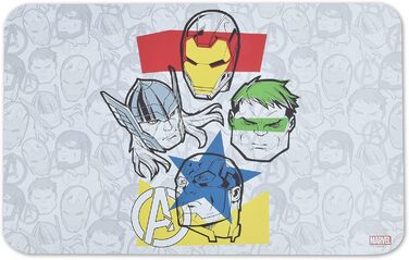 Набір для годування собак Marvel Avengers: Силіконовий килимок з неслизькою основою | Захист від протікання