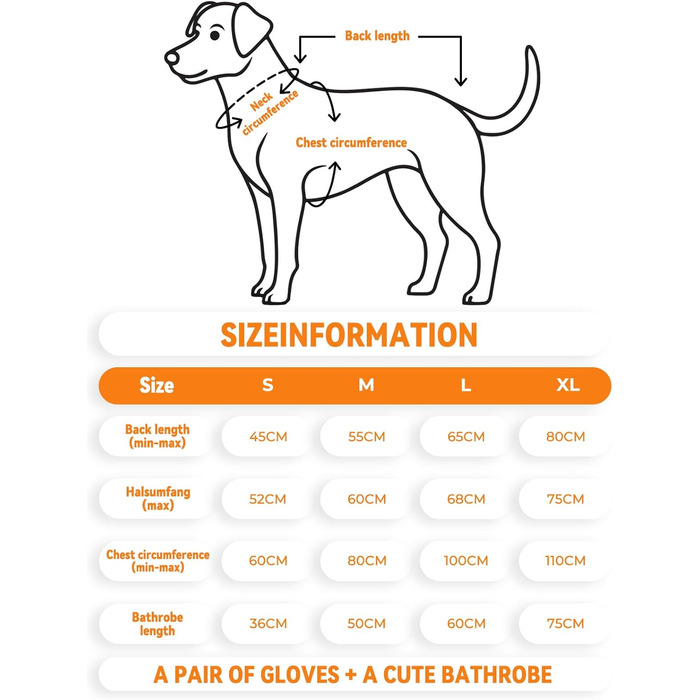 Рушник для собак JOOV E Dog Trockenmante: суперпоглинаючий, м'який, регульований для купання, плавання, прогулянок (Зелений жаб, Помаранчевий лев)
