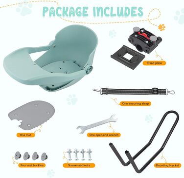 Корзина для собак на велосипед до 15 кг, міцна та ергономічна (Цянова)