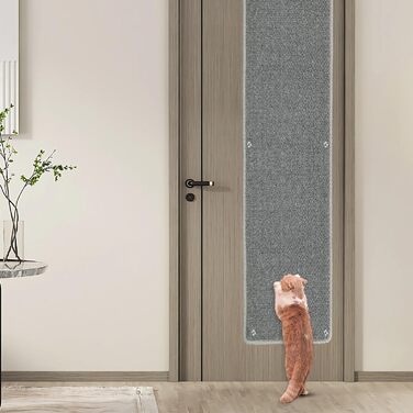 Килимок для дряпання котів на стіну 180 x 40 см, великий, сизаль, міцний, з 16 надійними цвяхами, захист меблів