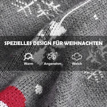 Пуловер для собак Elch Weihnachten: теплий зимовий пуловер з ролетним коміром для маленьких та середніх собак, сірий, XXL