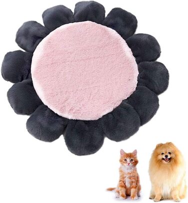 Килимок для тварин Oncpcare, круглий, з квітковим малюнком, м'який, теплий, плюшевий, для собак та котів середніх та малих порід, рожевий, L (100 см)