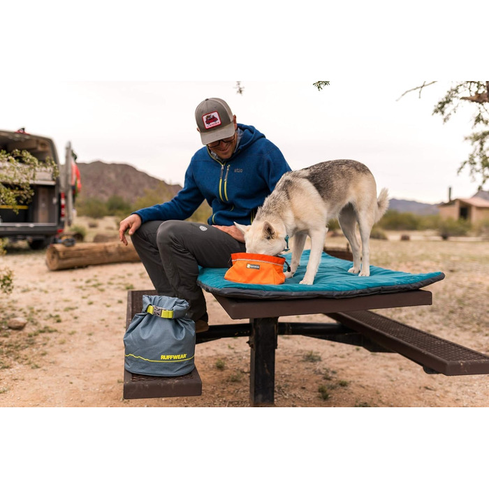 Ruffwear Kibble Kaddie: Переносний мішок для корму для собак, 10L, Blaugrau (Slate Blue)