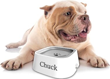 Персоналізований миска для собак та котів з іменем, не протікає, не ковзає, для подорожей, з гравіюванням
