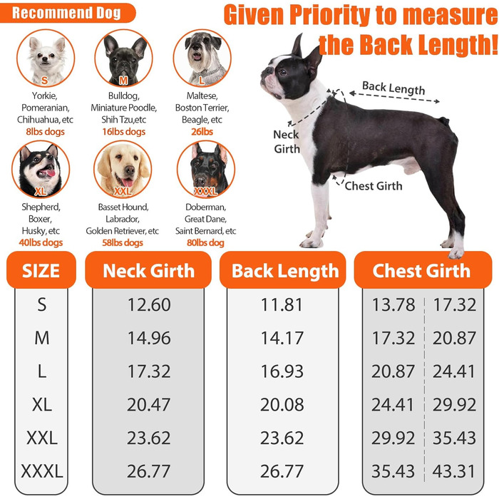 Зимний теплий жилет для собак DENTRUN з флісовою підкладкою, водонепроникний, для середніх собак, камуфляж білий (XXX-Large, помаранчевий/червоний у смужку)