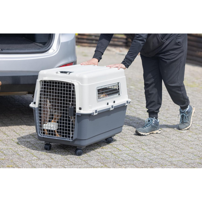 Транспортна переноска для котів Karlie Nomad L (81x56x59 см), фронтальний завантаження