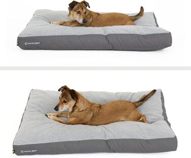 Килимок для собак середніх порід Doctor Bark - 88x60 см, сірий, миючий, м'який, плюшевий