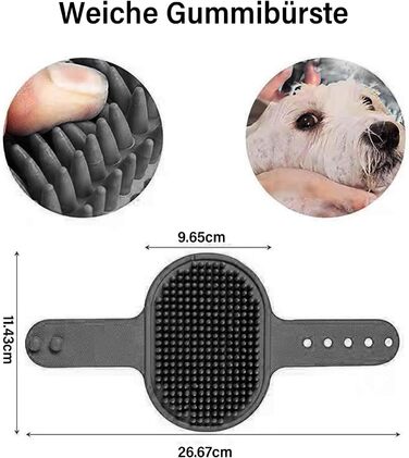 Очисник лап для собак | 3 рушники в комплекті | Очисник лап для собак | Аксесуари для собак середніх порід | Щітка для собак | Розмір M (Великий, Сірий)