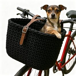 Фahrradkorb vorne - стильний велосипедний кошик на кермо, сумка для велосипеда - ідеально для покупок, маленьких собак до 8 кг - велосипедна сумка на кермо, кошик для собак на велосипеді - велосипедна сумка