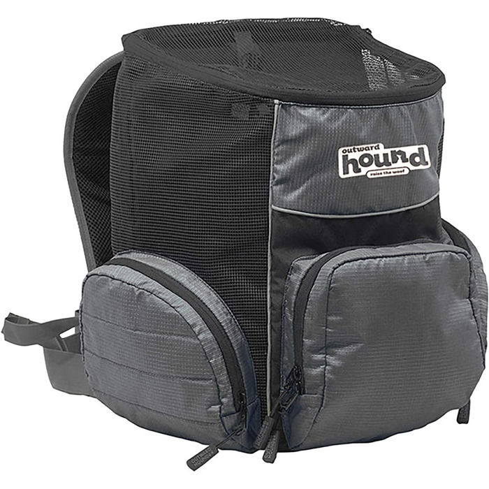 Рюкзак для собак Outward Hound PoochPouch, регульований, сірий