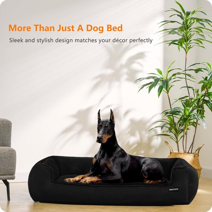 Ліжко для собак, м'яке софа-кімнатне, знімний чохол, сірий, 90x75x25 см