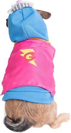 Костюм для собак Super Grover від Pet Krewe – ідеальний для маленьких, середніх, великих та екстра-великих собак. Підходить для Хелловіну, вечірок, фотосесій та як подарунок для собаколюбів