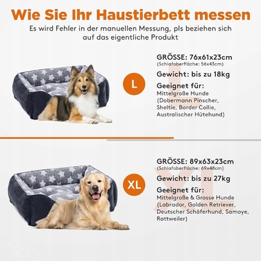 Лежак для собак середніх порід, розмір L