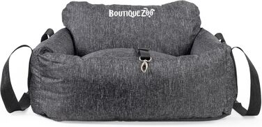 Автомобільний сидіння для собак: зручний, універсальний, миючий, 55x65 см, чорний