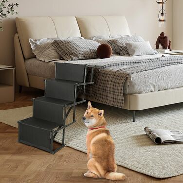 Рампа для собак у машину, складна, 45*139*56-76 см, до 75 кг, чорна