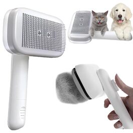 Щітка для вичісування тварин Piddy Ion Pet Brush: видаляє ковтуни, делікатно розплутує шерсть (чорна)
