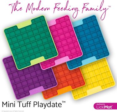 Килимок для собак LICKIMAT Mini Tuff Playdate: повільне годування, розвага та зменшення тривоги