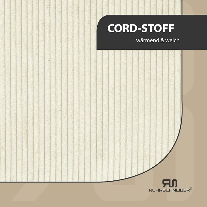 Ліжко для собак Рохрснайдер | для маленьких собак | з подушкою з корду | знімний чохол | з мискою для корму (55 x 42 см, ванільний)