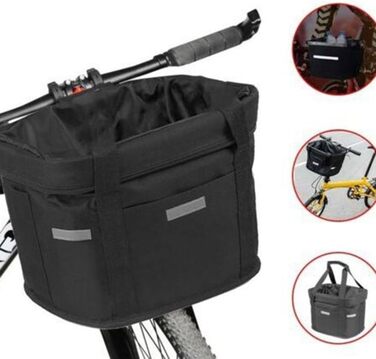 Кошик для велосипеда Gettimore для тварин, собак, знімний, складний, 35 x 27 x 26 см